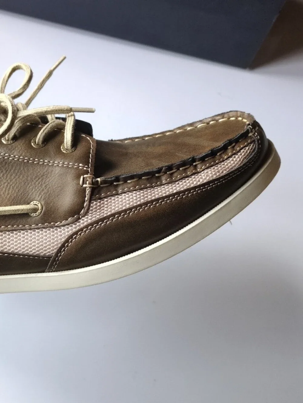 Chaps Men's Kanas Brown Boat‎ Shoes Size 12